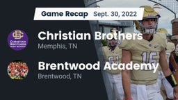 Recap: Christian Brothers  vs. Brentwood Academy  2022