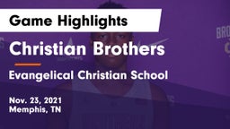 Christian Brothers  vs Evangelical Christian School Game Highlights - Nov. 23, 2021