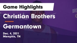 Christian Brothers  vs Germantown  Game Highlights - Dec. 4, 2021