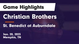 Christian Brothers  vs St. Benedict at Auburndale   Game Highlights - Jan. 20, 2023