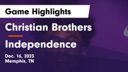 Christian Brothers  vs Independence  Game Highlights - Dec. 16, 2023