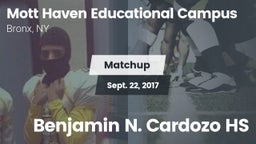 Matchup: Mott Haven vs. Benjamin N. Cardozo HS 2017