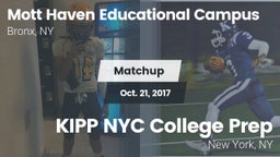 Matchup: Mott Haven vs. KIPP NYC College Prep 2017