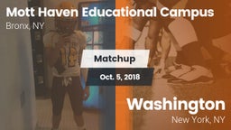 Matchup: Mott Haven vs. Washington  2018