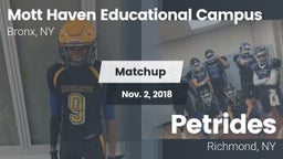Matchup: Mott Haven vs. Petrides  2018