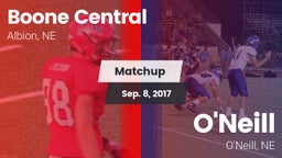 Matchup: Boone Central High vs. O'Neill  2017