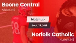 Matchup: Boone Central High vs. Norfolk Catholic  2017