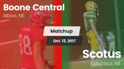 Matchup: Boone Central High vs. Scotus  2017