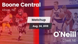 Matchup: Boone Central High vs. O'Neill  2018