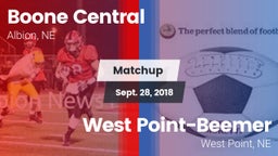 Matchup: Boone Central High vs. West Point-Beemer  2018