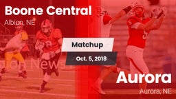 Matchup: Boone Central High vs. Aurora  2018