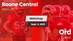 Matchup: Boone Central High vs. Ord  2019