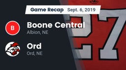 Recap: Boone Central  vs. Ord  2019