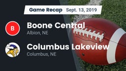 Recap: Boone Central  vs. Columbus Lakeview  2019