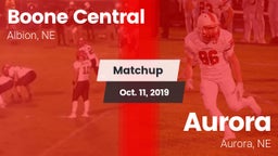 Matchup: Boone Central High vs. Aurora  2019