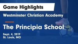 Westminster Christian Academy vs The Principia School Game Highlights - Sept. 4, 2019