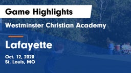 Westminster Christian Academy vs Lafayette  Game Highlights - Oct. 12, 2020
