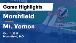 Marshfield  vs Mt. Vernon  Game Highlights - Oct. 1, 2019