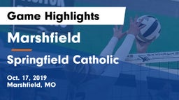 Marshfield  vs Springfield Catholic  Game Highlights - Oct. 17, 2019