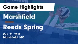 Marshfield  vs Reeds Spring  Game Highlights - Oct. 21, 2019