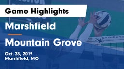 Marshfield  vs Mountain Grove  Game Highlights - Oct. 28, 2019