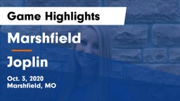 Marshfield  vs Joplin  Game Highlights - Oct. 3, 2020