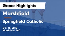 Marshfield  vs Springfield Catholic  Game Highlights - Oct. 15, 2020