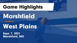 Marshfield  vs West Plains  Game Highlights - Sept. 7, 2021