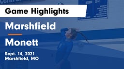 Marshfield  vs Monett  Game Highlights - Sept. 14, 2021