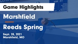 Marshfield  vs Reeds Spring  Game Highlights - Sept. 28, 2021