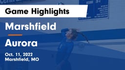 Marshfield  vs Aurora  Game Highlights - Oct. 11, 2022