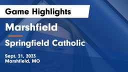 Marshfield  vs Springfield Catholic  Game Highlights - Sept. 21, 2023