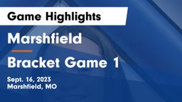 Marshfield  vs Bracket Game 1 Game Highlights - Sept. 16, 2023