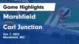 Marshfield  vs Carl Junction  Game Highlights - Oct. 7, 2023