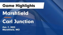 Marshfield  vs Carl Junction  Game Highlights - Oct. 7, 2023