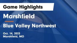 Marshfield  vs Blue Valley Northwest  Game Highlights - Oct. 14, 2023
