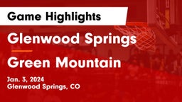 Glenwood Springs  vs Green Mountain  Game Highlights - Jan. 3, 2024