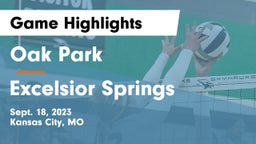 Oak Park  vs Excelsior Springs  Game Highlights - Sept. 18, 2023