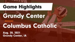 Grundy Center  vs Columbus Catholic  Game Highlights - Aug. 28, 2021