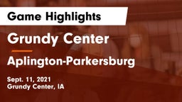 Grundy Center  vs Aplington-Parkersburg  Game Highlights - Sept. 11, 2021