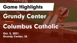 Grundy Center  vs Columbus Catholic  Game Highlights - Oct. 5, 2021
