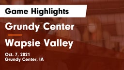Grundy Center  vs Wapsie Valley  Game Highlights - Oct. 7, 2021