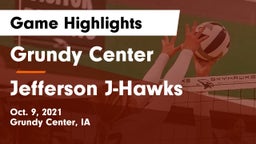 Grundy Center  vs Jefferson  J-Hawks Game Highlights - Oct. 9, 2021