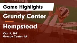Grundy Center  vs Hempstead  Game Highlights - Oct. 9, 2021