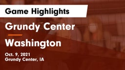 Grundy Center  vs Washington  Game Highlights - Oct. 9, 2021
