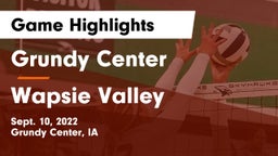 Grundy Center  vs Wapsie Valley  Game Highlights - Sept. 10, 2022