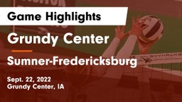Grundy Center  vs Sumner-Fredericksburg  Game Highlights - Sept. 22, 2022
