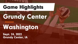 Grundy Center  vs Washington  Game Highlights - Sept. 24, 2022