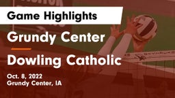 Grundy Center  vs Dowling Catholic  Game Highlights - Oct. 8, 2022