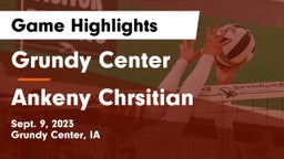 Grundy Center  vs Ankeny Chrsitian Game Highlights - Sept. 9, 2023